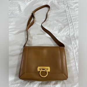 Ferragamo tan leather bag